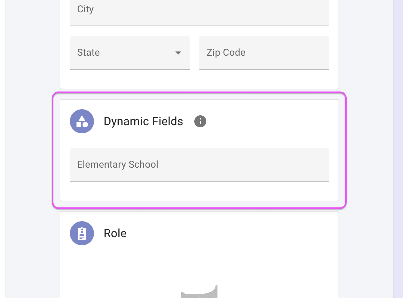 Dynamic Field data showing on a director's view of the details pages.