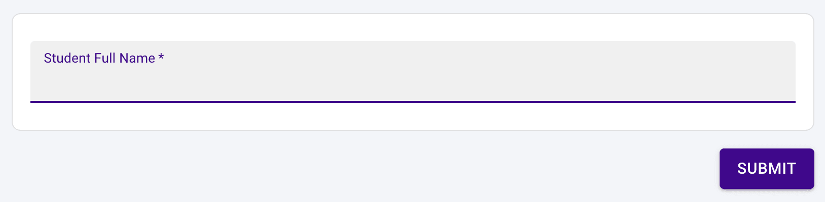 Short Response form block, member view.