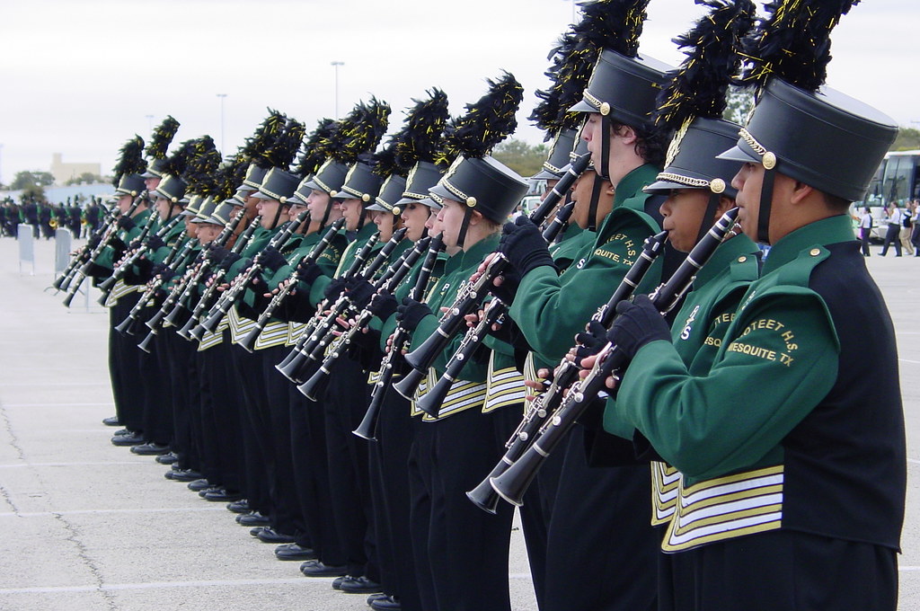 Poteet Marching Band at Texas State Marching Contest.