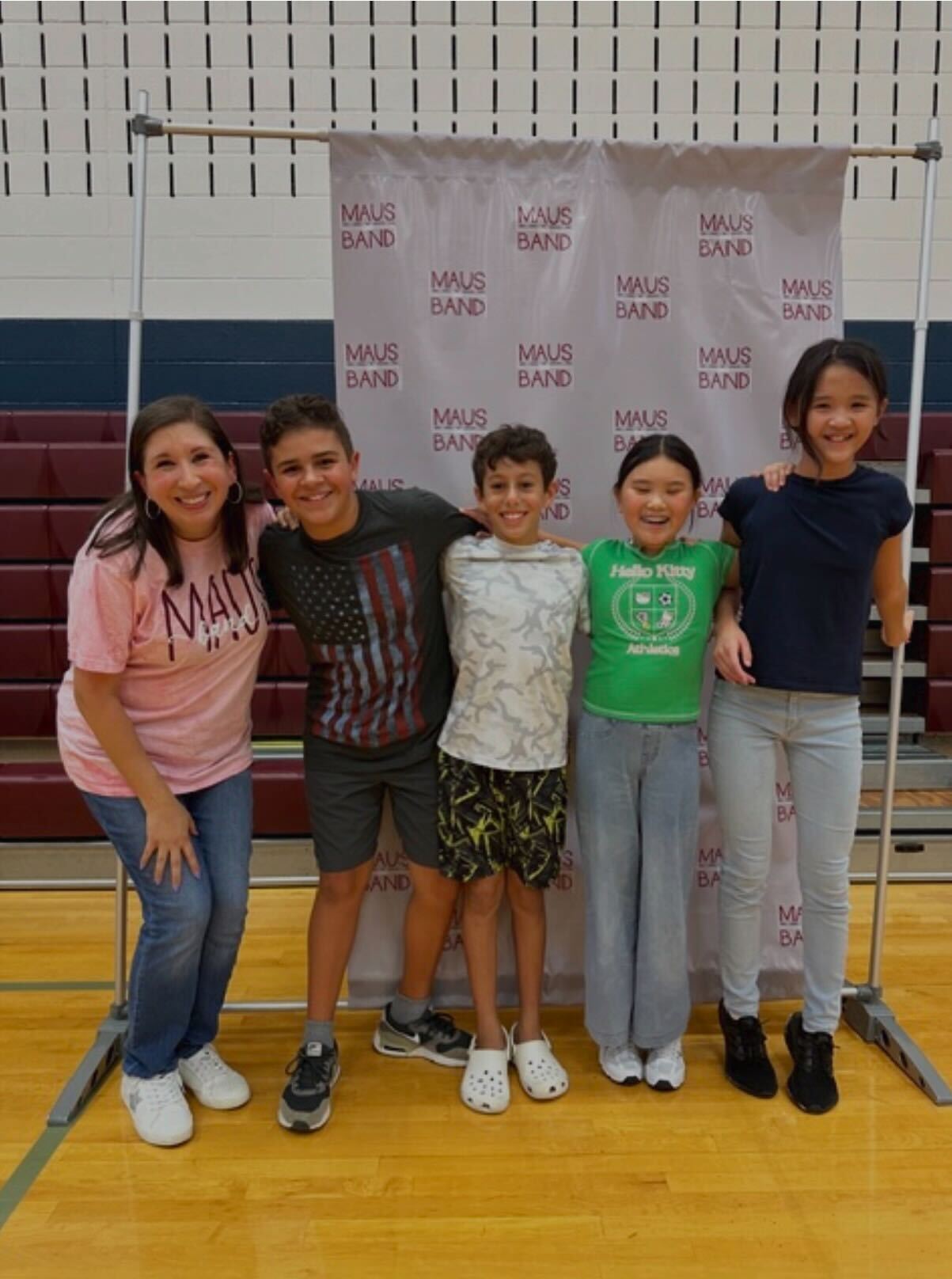 Students from Maus Middle School Band in Frisco ISD.