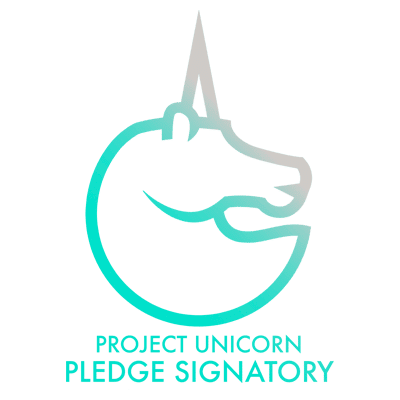 Project Unicorn Pledge logo.