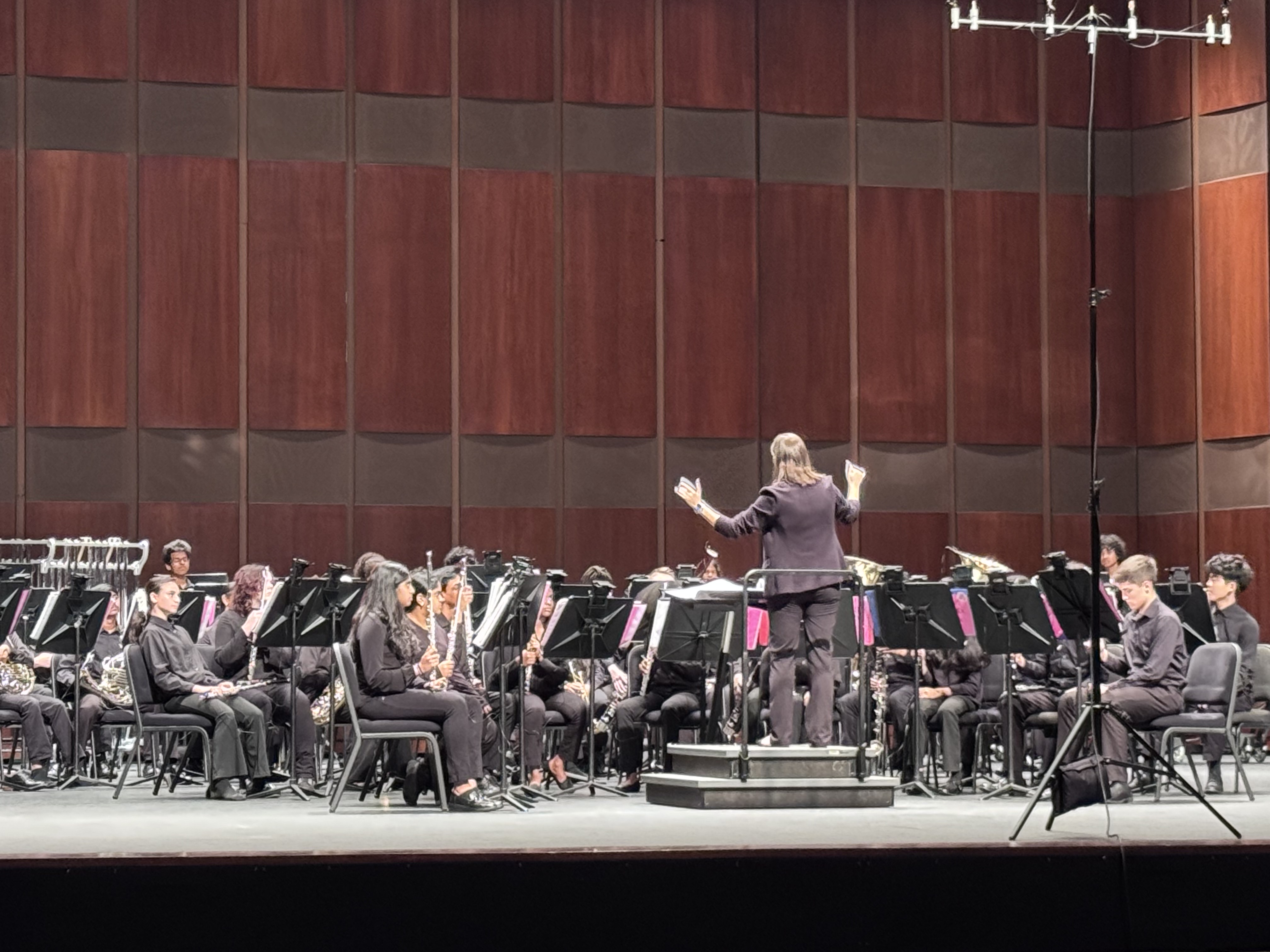 Students from Maus Middle School Band in Frisco ISD.