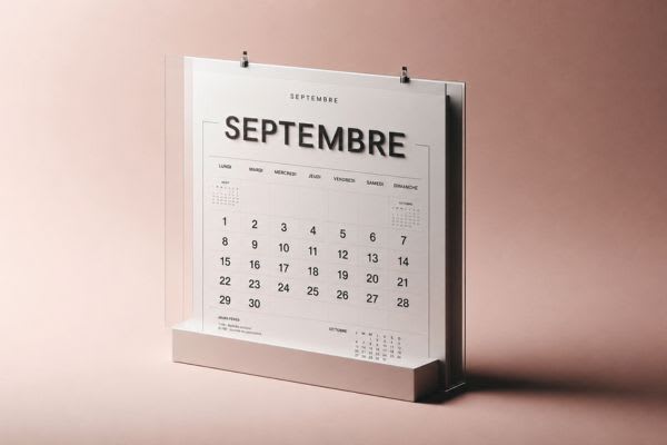 Calendrier de septembre
