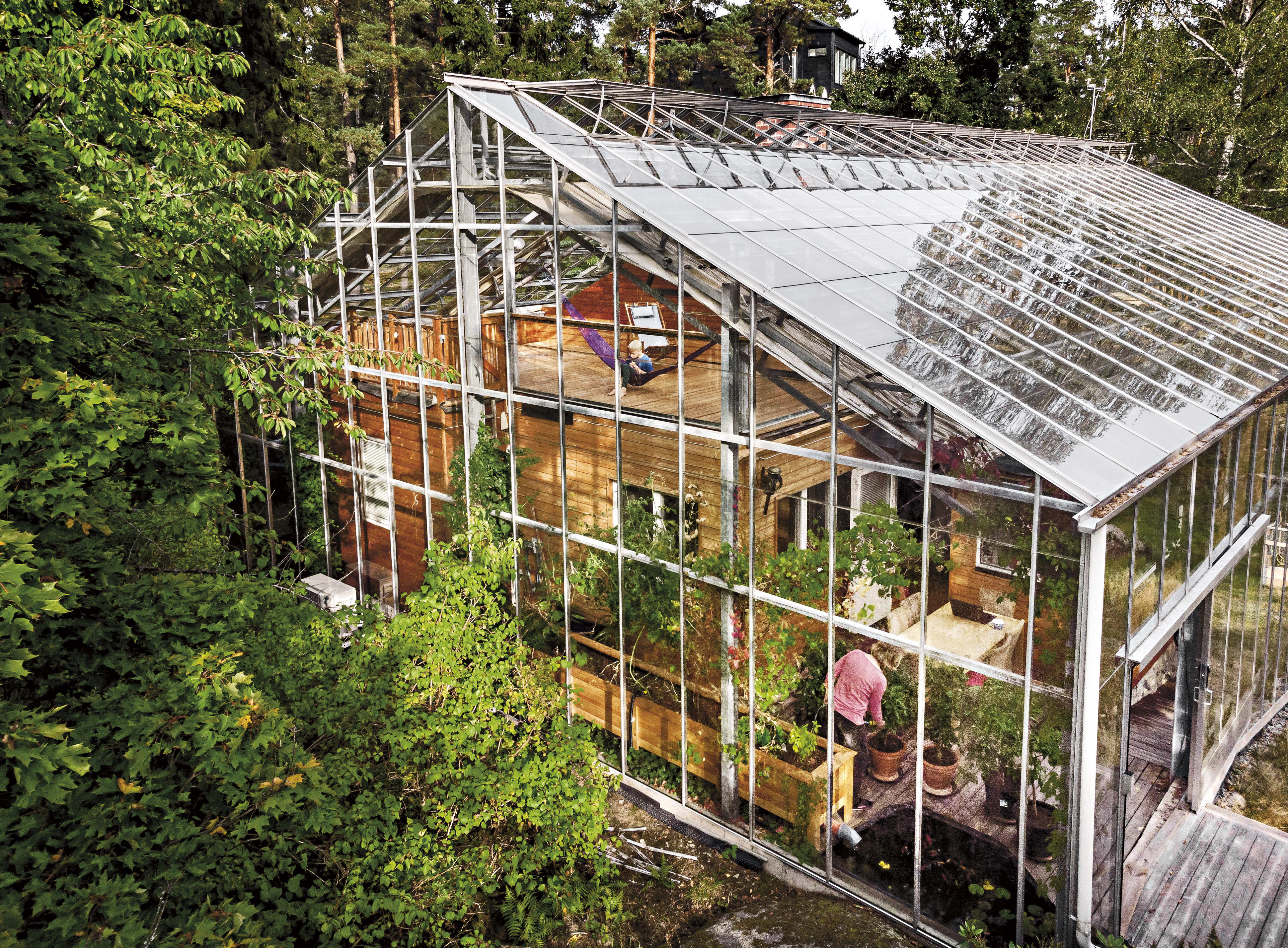 une maison serre en Suède