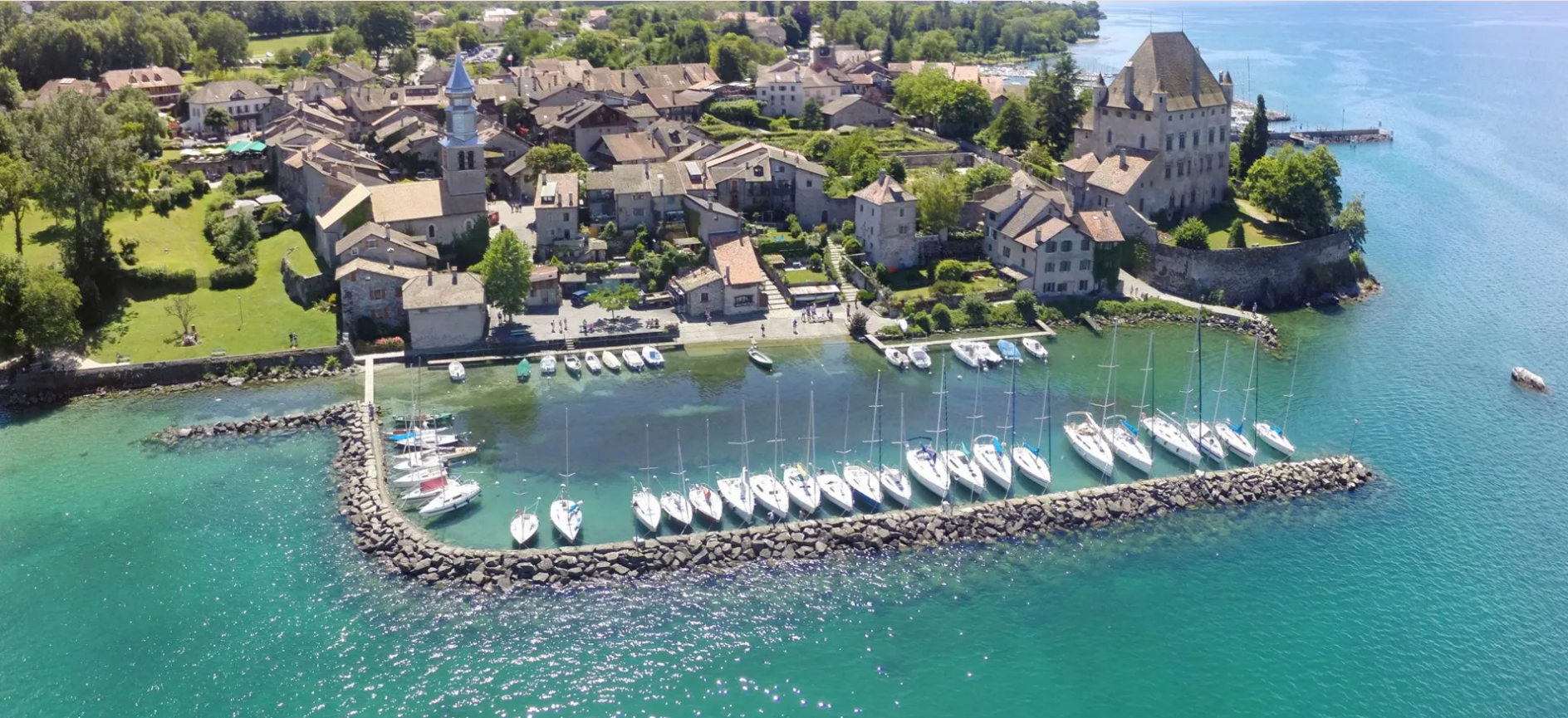 Ville d'Yvoire en Haute-Savoie