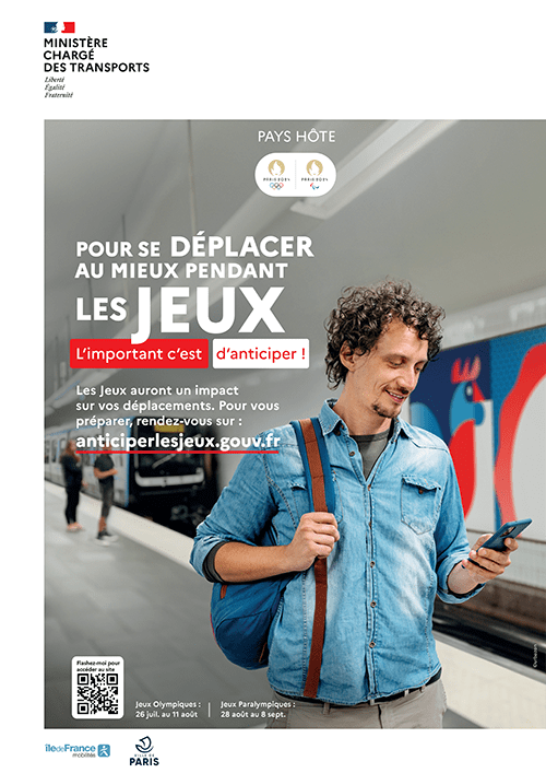 Affiche transports en commun JO