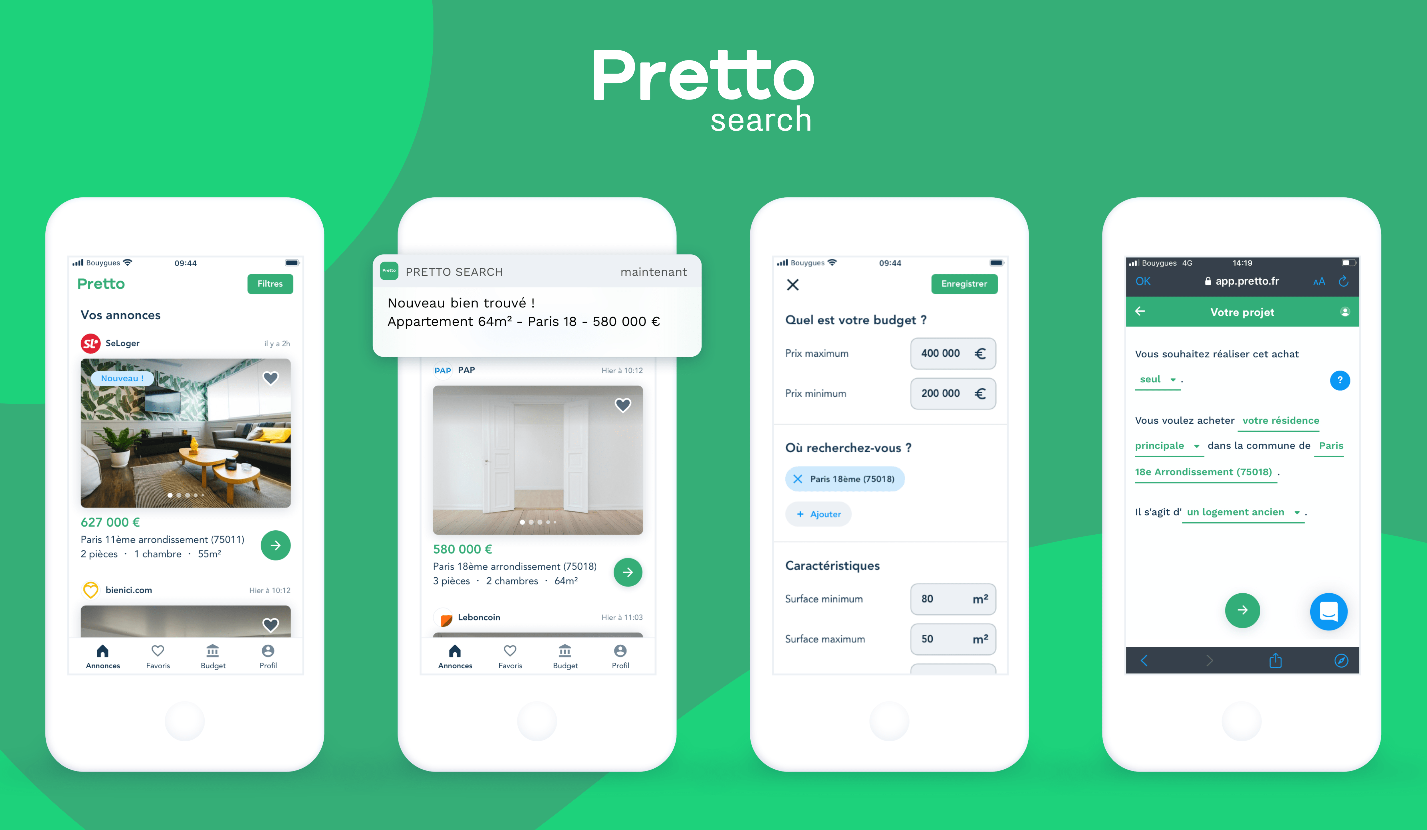 App Pretto Search