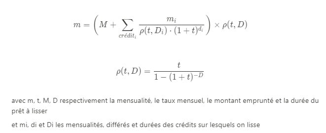 formule lissage PTZ