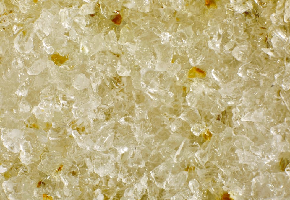 Dark yellow crystals