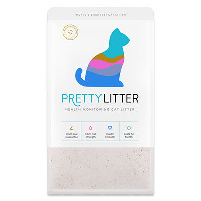 PrettyLitter health monitoring cat litter bag