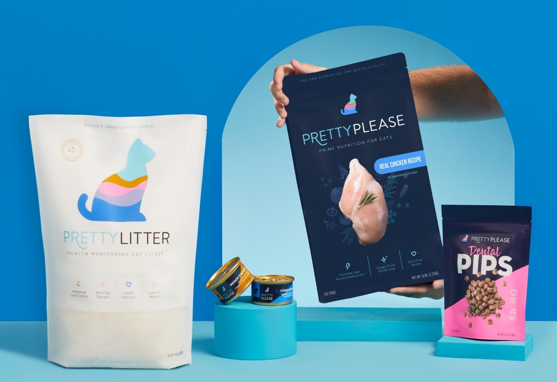 Pretty litter cat food store