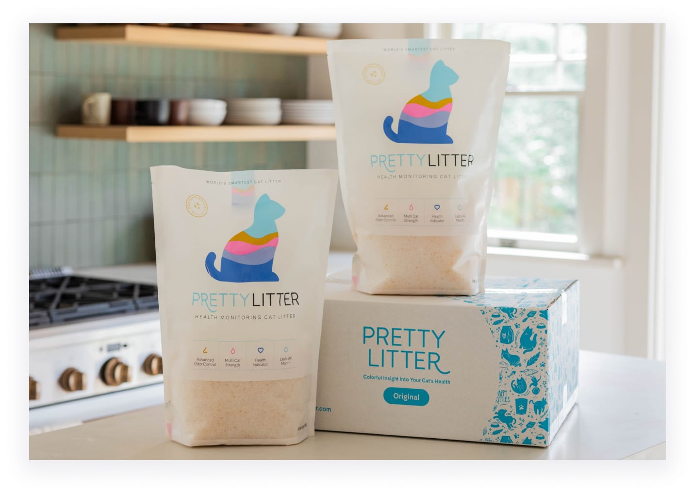 Man with cat touching noses each other