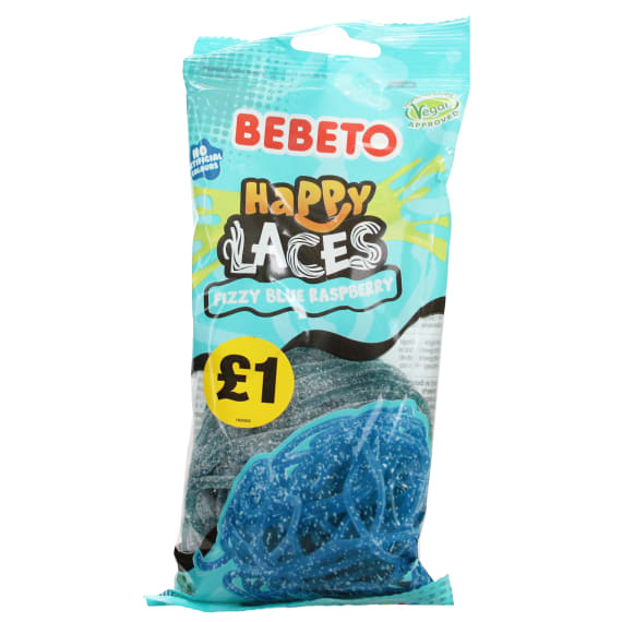 BEBETO 140G FIZZY BLUE RASPBERRY LACES PMP £1 | Pricecheck Brand Partners