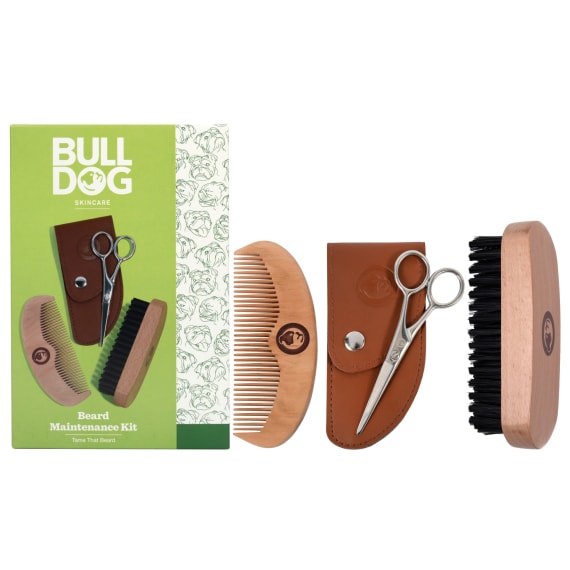 BULLDOG BEARD MAINTENANCE KIT 3PC (SCISSORS, BRUSH, COMB, 30ML BEARD