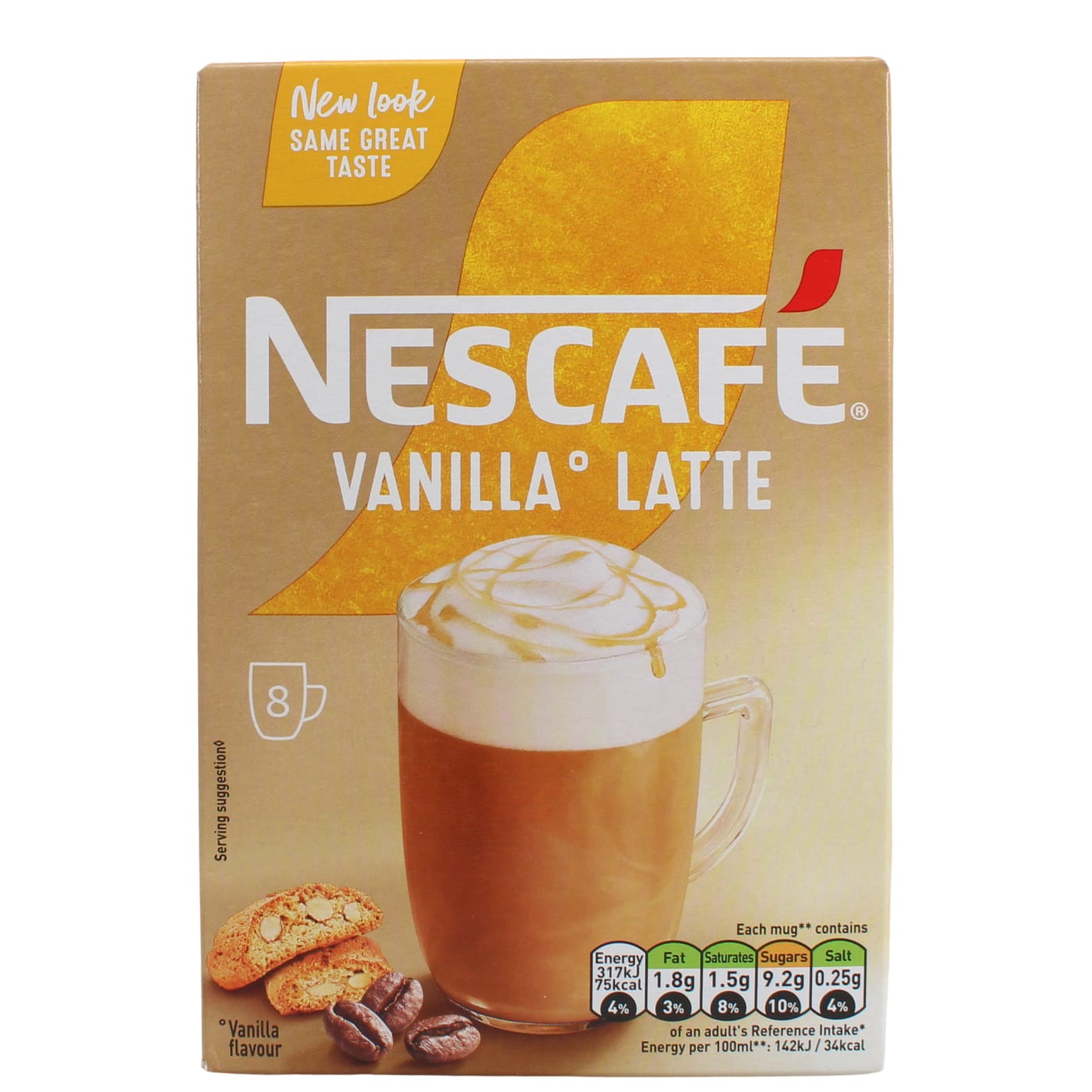 NESCAFE GOLD 8X18.5G SACHETS VANILLA LATTE Pricecheck