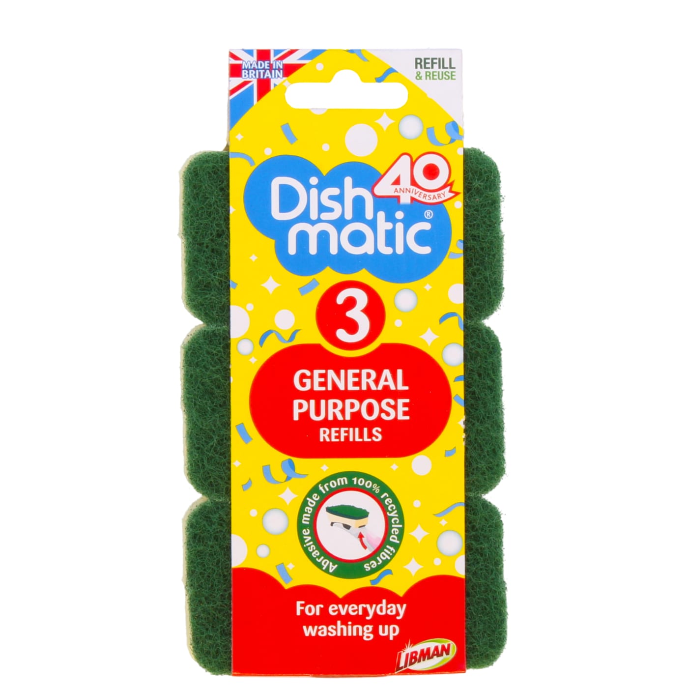 DISHMATIC SPONGE REFILLS 3 PACK Pricecheck