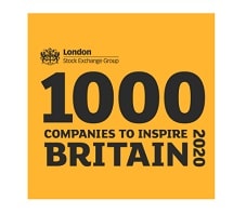 1000 companies to inspire Britain 2020 award