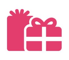 icon image of gifts with bows and ribbons