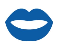 Icon of a pair of lips which are for the beauty category 