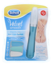 SCHOLL VELVET ELEC NAIL CARE BLUE