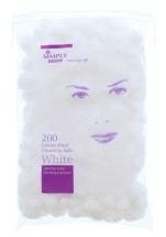 SIMPLY COTTON WOOL BALL WHITE 200S