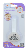 DREAMBABY PACIFIER HOLDER TIGER