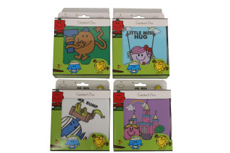 MR MEN & LITTLE MISS SANDWICH BOX ASS X4