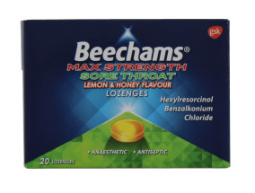 BEECHAMS THROAT LOZENGE LEM 20S