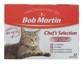 BOB MARTIN 12X85G POUCH MEAT