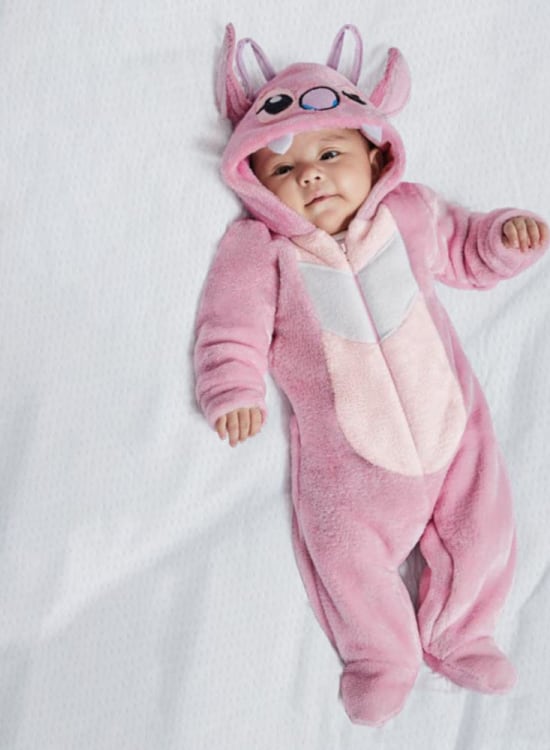 Mameluco de stitch rosa para bebé outlet