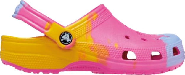 Pink and yellow crocs sale