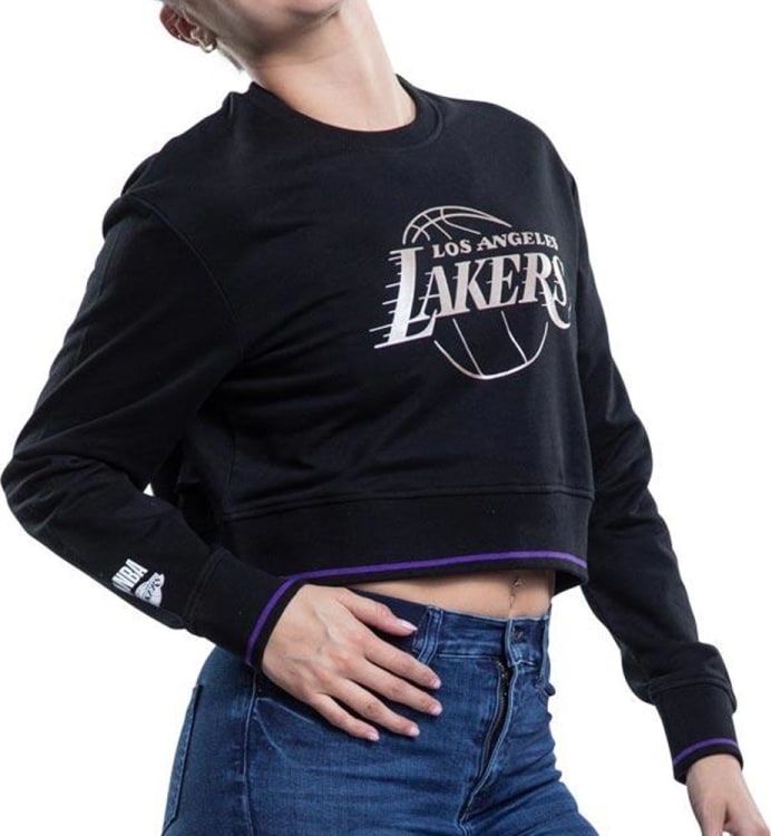 Lakers crop top hoodie hot sale