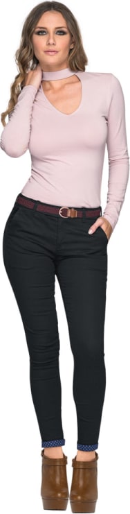 Pantalon de vestir (formal) dama rosa Holly Land modelo P927