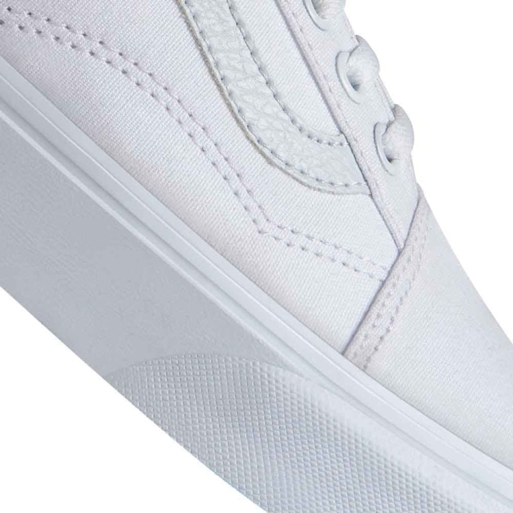 White old skool vans high top online
