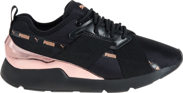 Puma black metallic shoes shop