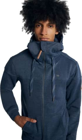 Compara precios de Nebulus Sudadera con capucha para hombre, de algodón,  con cordón, Gris-azul marino-blanco, XL - PricesZone