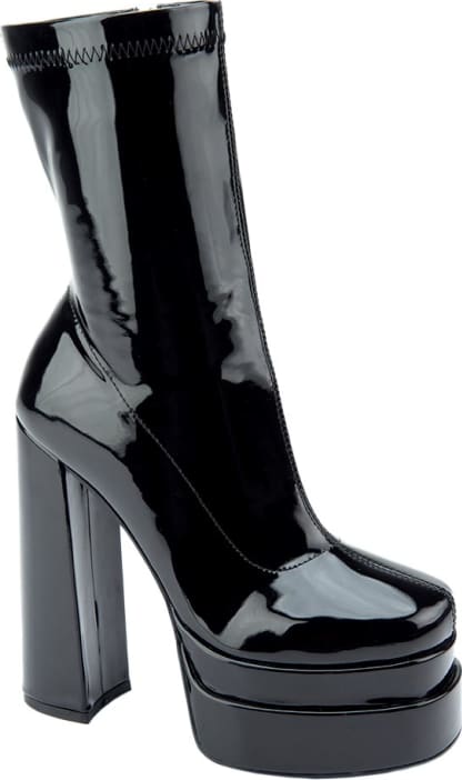 Botas largas negras price shoes shop