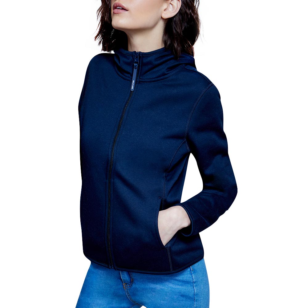 SUDADERA MUJER BASIC HOODY CREMALLERA 21035