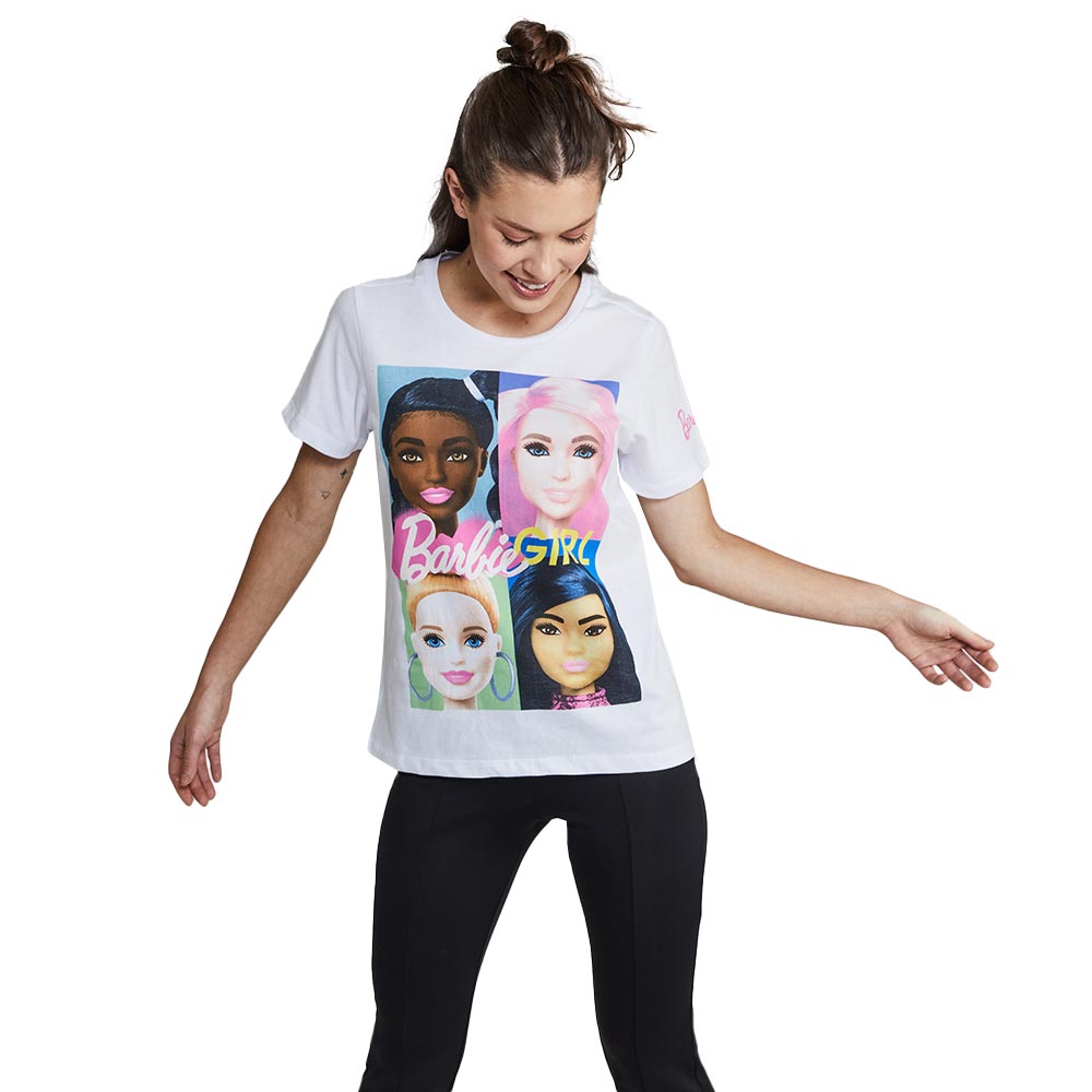 Playera barbie mujer sales