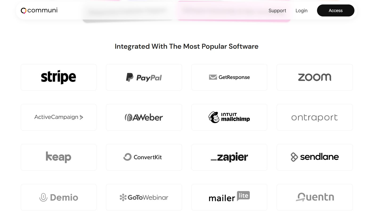 Communi integrations and workflow