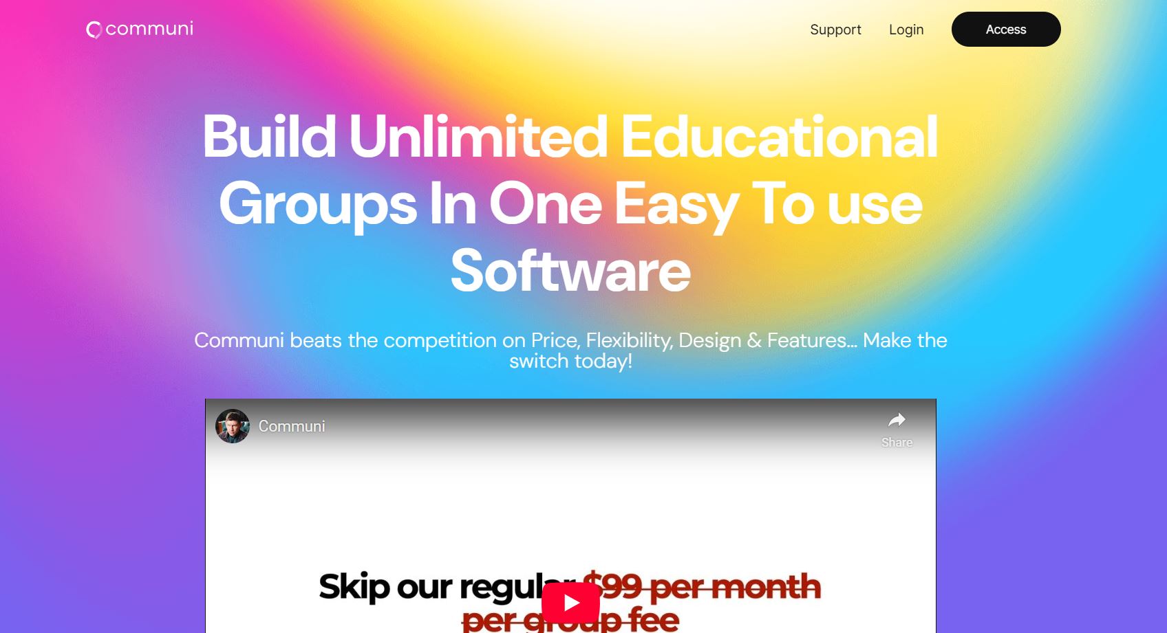 Communi homepage all in one