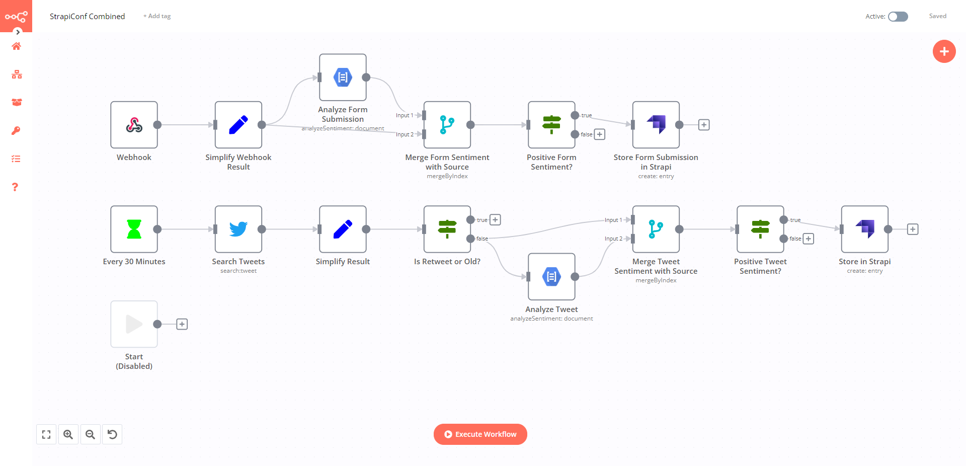 n8n workflow editor