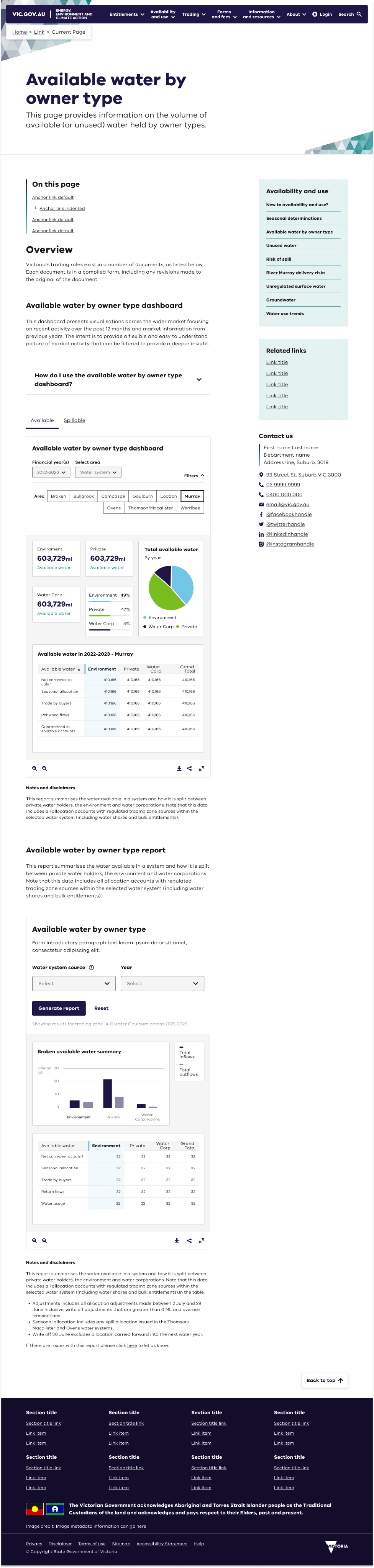 Example content page