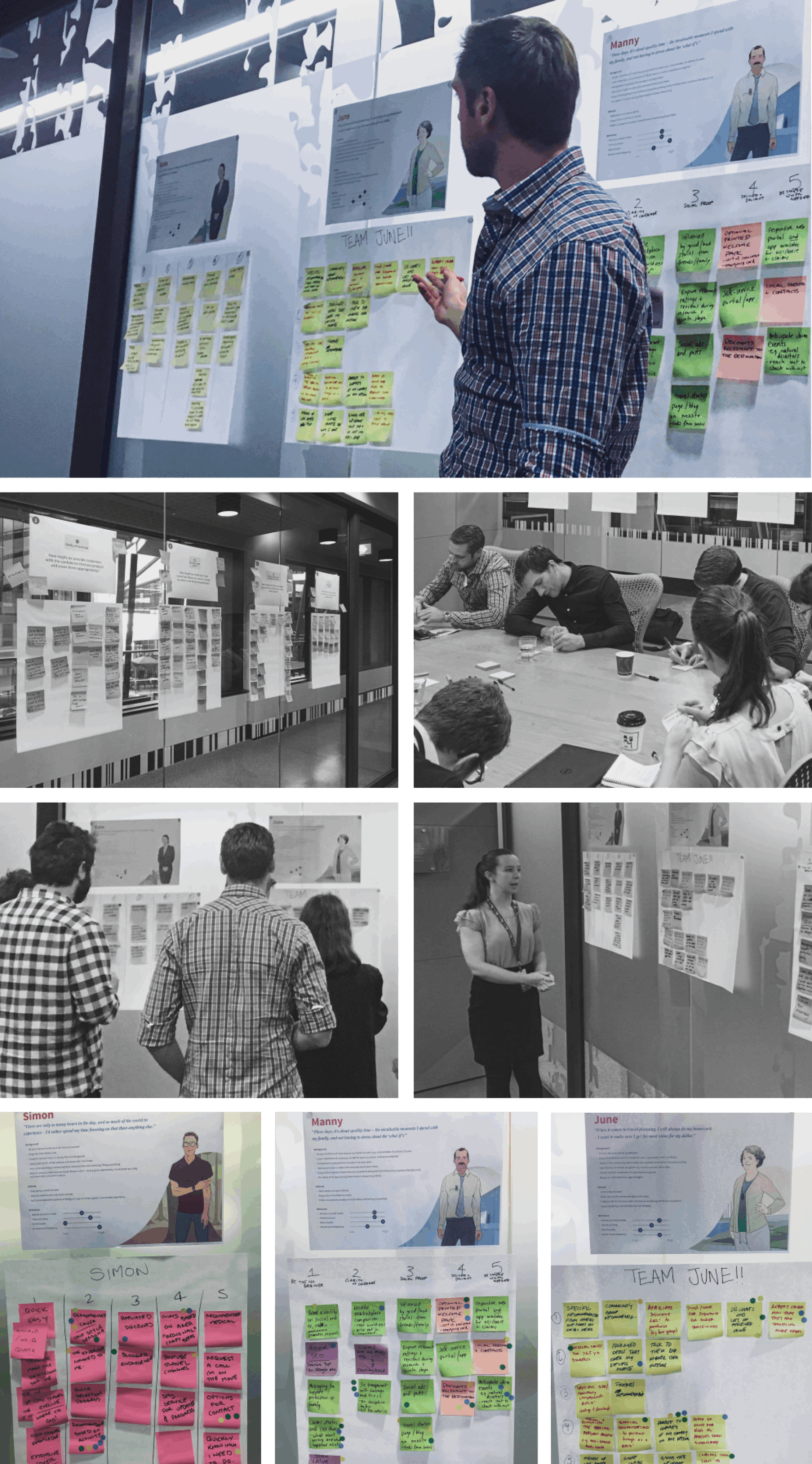 Lots of post-its, lots of musing the post-its