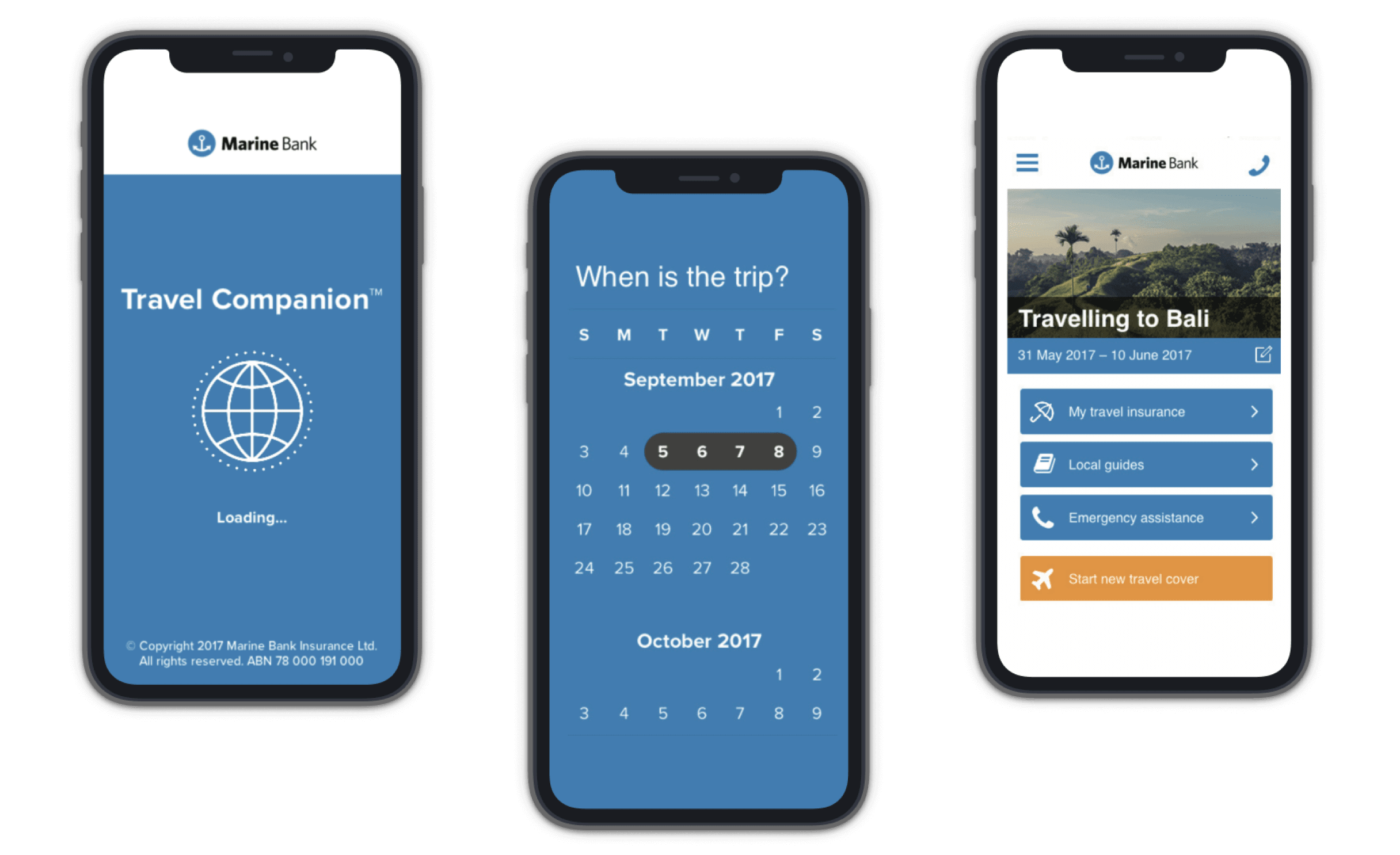 Mobile designs of a travel portal