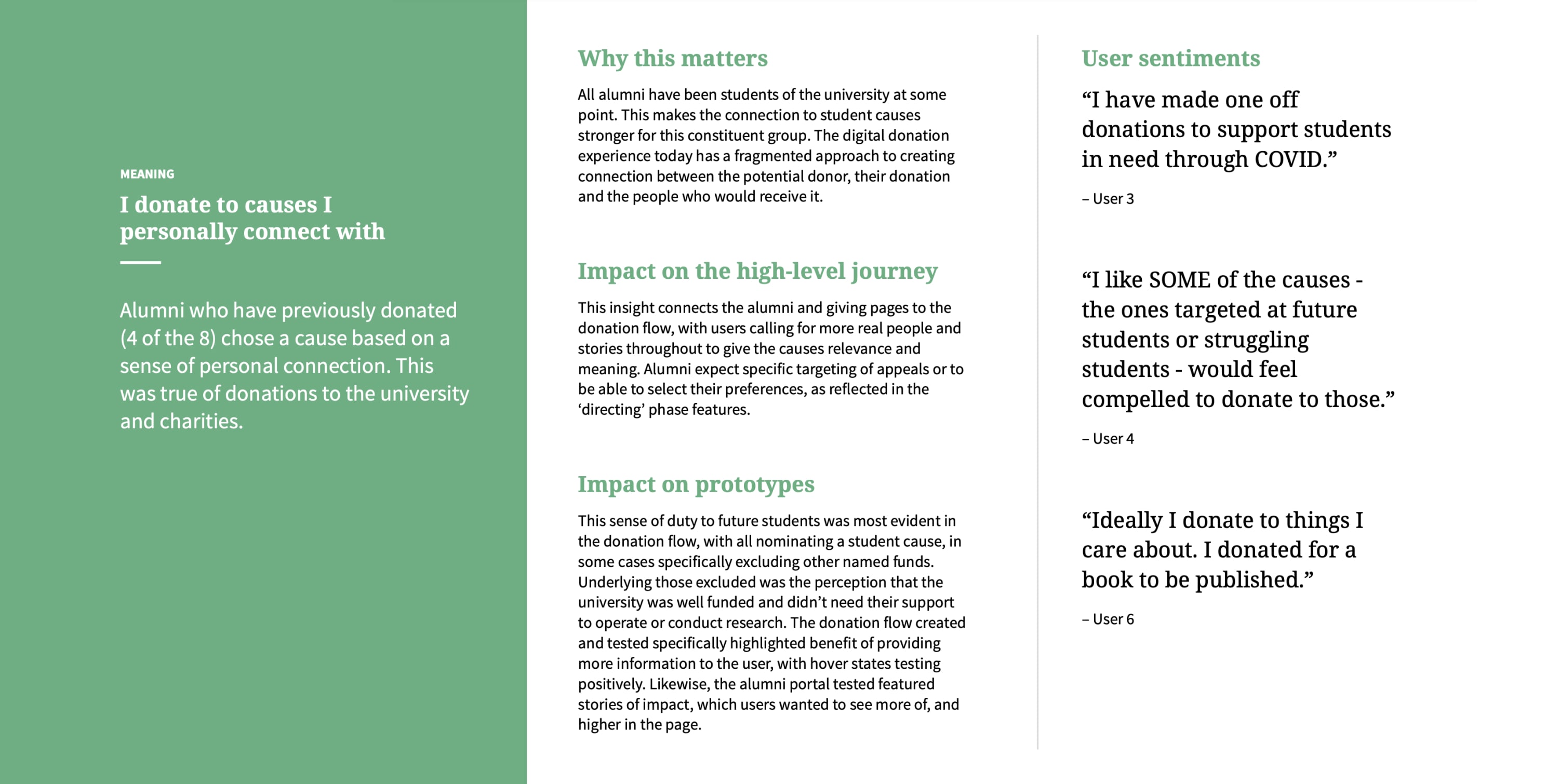 A screen capture of the details of the report with findings