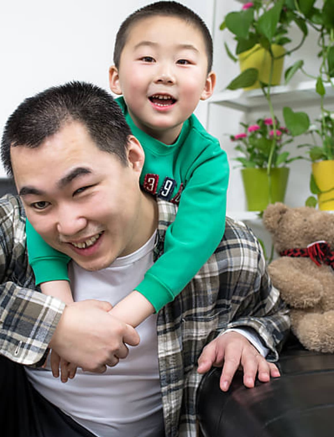 Person carrying another person on their back