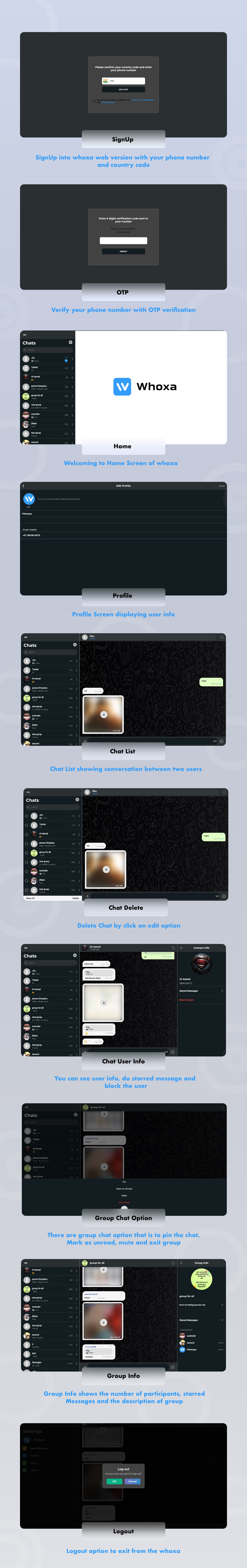 Whoxa Web - Whatsapp Chat Web App | Whatsapp web | Whatsapp web app with Admin Panel - 2