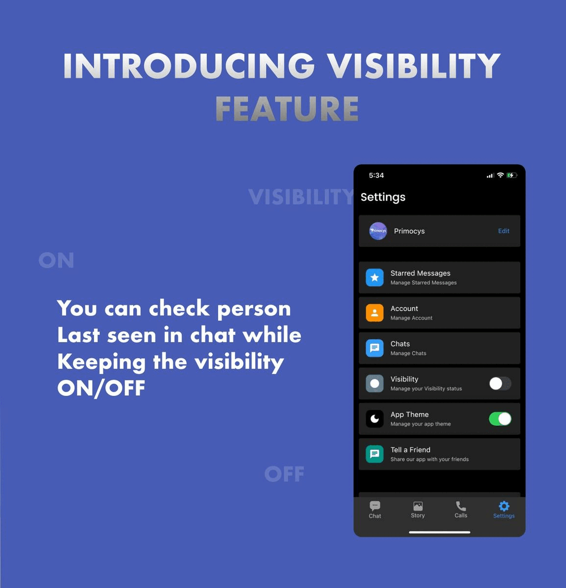 whatsapp visibility feature