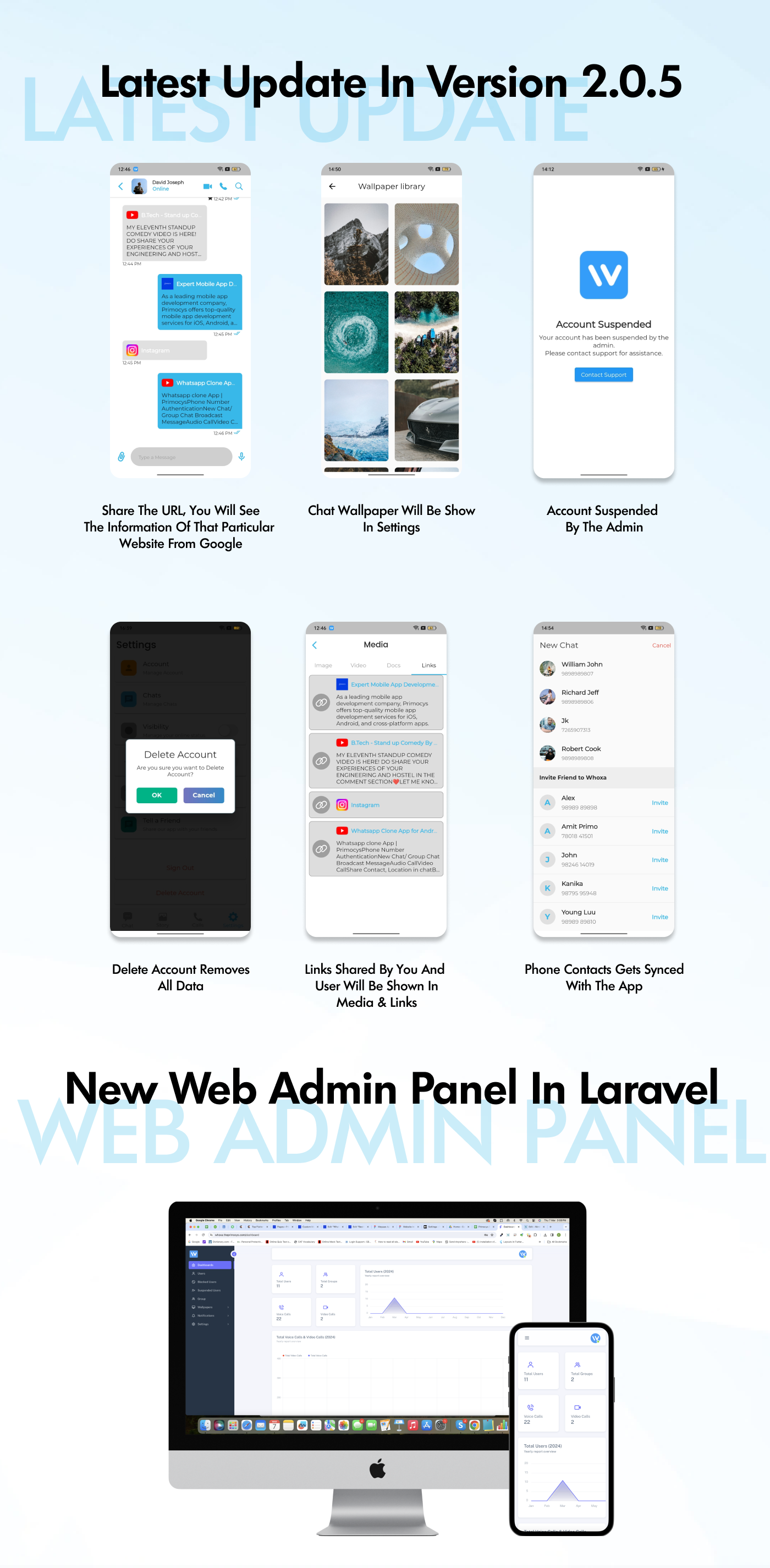whatsapp chat app new update